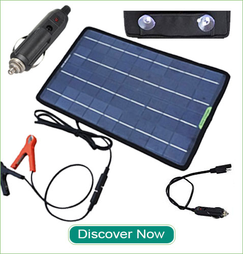 10W 12V Solar Car Battery Charger