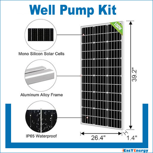 ECO-WORTHY 3.2GPM Solar Well Pump Kit for Watering- 1pc Submersible 12V Solar Water Pump