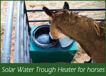 Solar Water Trough Heater for horses