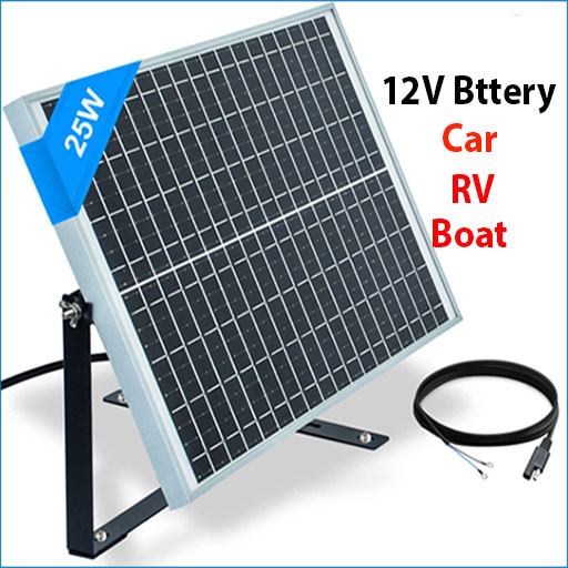 Can a solar panel directly charge a 12V battery?
